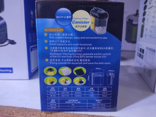 Filtro acuario externo exterior pecera canister