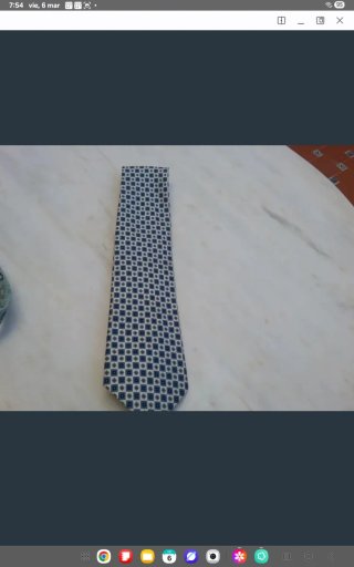 Corbata Gilberto Seda Azul y Blanco