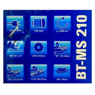Ingletadora Einhell BT-MS 210 Blue - ¡Muy nueva!