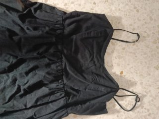 Vestido negro tirantes vuelo XL