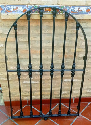Reja hierro macizo medio punto