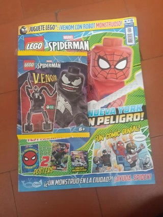 Pack revista lego Spiderman + sobre lego Spiderman