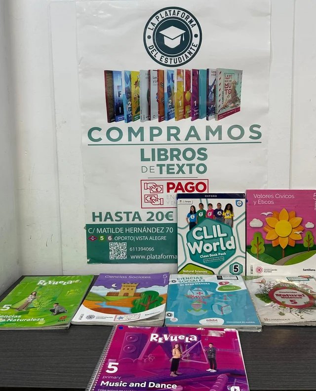 Libros de texto 5o de Priamaria