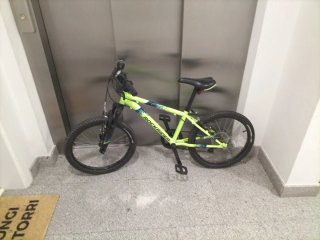 Bicicleta Rockrider niño verde