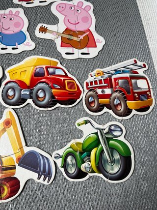 10 Puzzles Educa - Peppa Pig y Vehículos Bebé