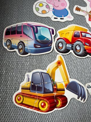 10 Puzzles Educa - Peppa Pig y Vehículos Bebé
