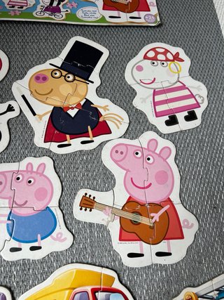 10 Puzzles Educa - Peppa Pig y Vehículos Bebé