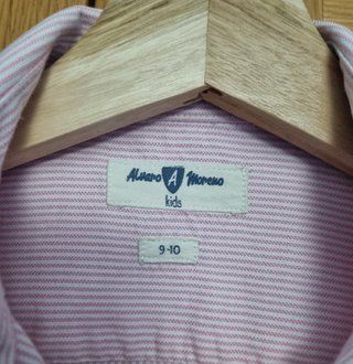 Camisa niño rayas rosa