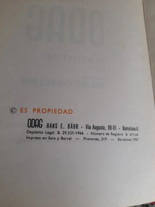 Recetario de cocina. Años 60. ODAG.