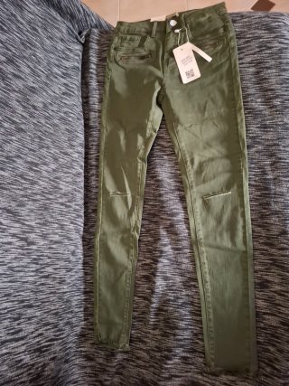 Lote 3 Pantalones DAYSIE Talla M/38 Verde