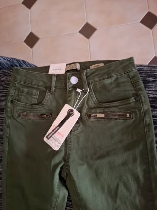 Lote 3 Pantalones DAYSIE Talla M/38 Verde