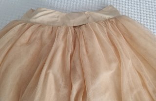 Falda tul beige talla única