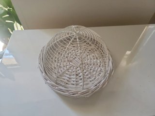 Cesto decorativo bianco