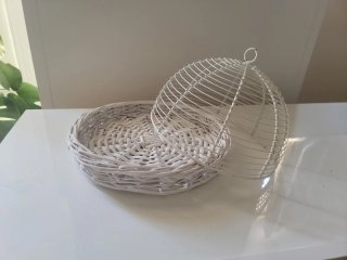 Cesto decorativo bianco