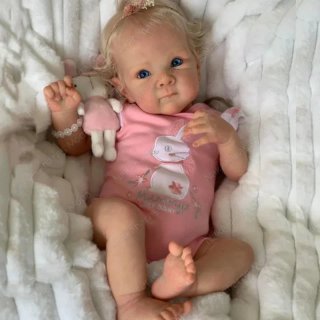Muñeca reborn silicona Bettie rubia