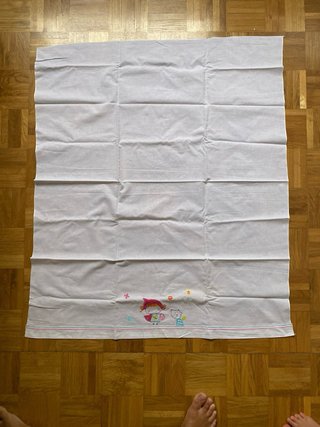 Juego sábanas cuna/carrito bordado