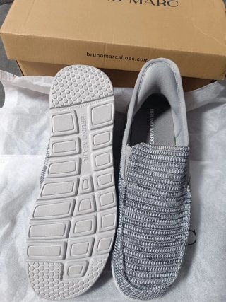 Mocasines Bruno Marc Hombre Ligeros Gris/Blanco