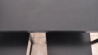 Mesa comedor negra con 4 sillas