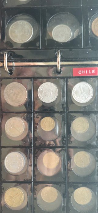 Lote 50 monedas Mexico y Chile