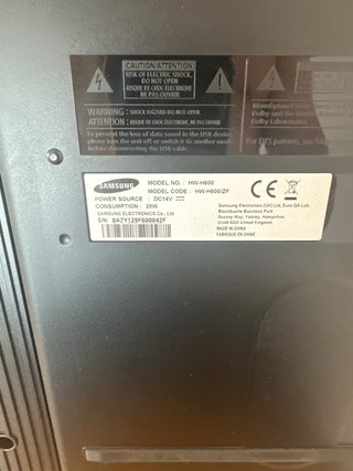 Barra de sonido Samsung Negra
