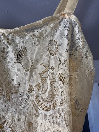 Top Zara satinado encaje zw collection M