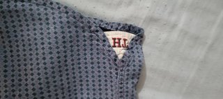 Camisa de vestir azul con rayas