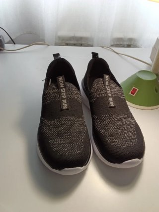 Zapatillas memory foarm mujer 39 negras/ gris