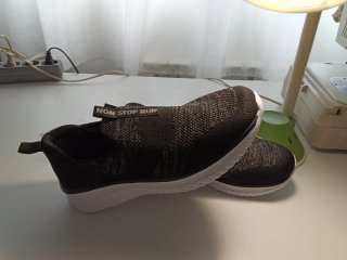 Zapatillas memory foarm mujer 39 negras/ gris