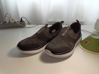 Zapatillas memory foarm mujer 39 negras/ gris