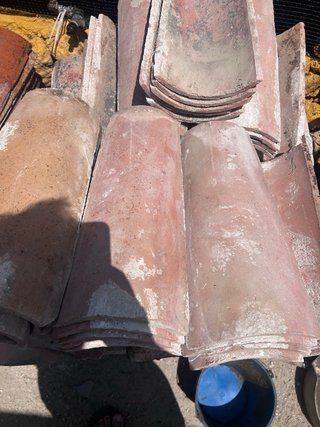 Tejas de barro antiguas