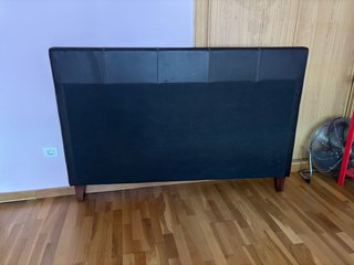 Cabecero Cama Grande Piel Sintética Negro