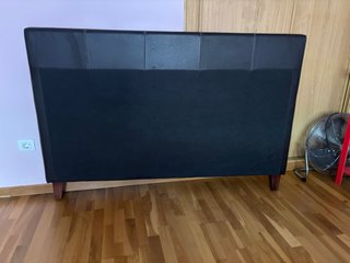 Cabecero Cama Grande Piel Sintética Negro