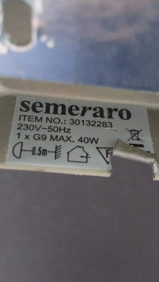 Semeraro Applique Specchio Bagno Argento Vetro
