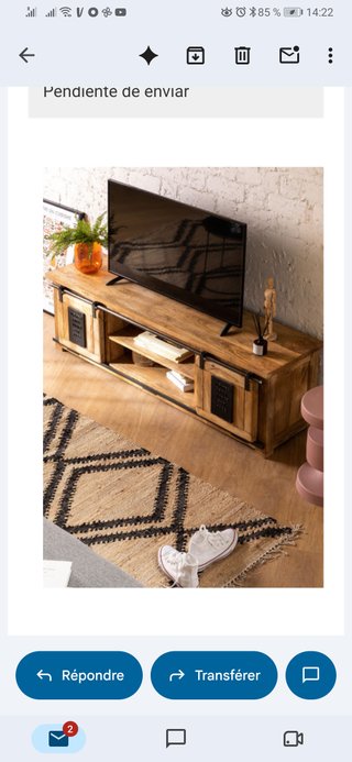 Mueble TV Madera Reciclada Uai Estilo Industrial