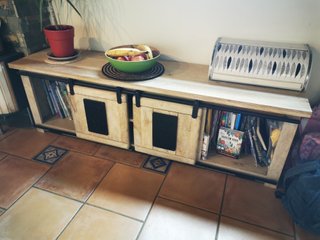 Mueble TV Madera Reciclada Uai Estilo Industrial