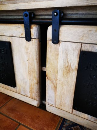 Mueble TV Madera Reciclada Uai Estilo Industrial