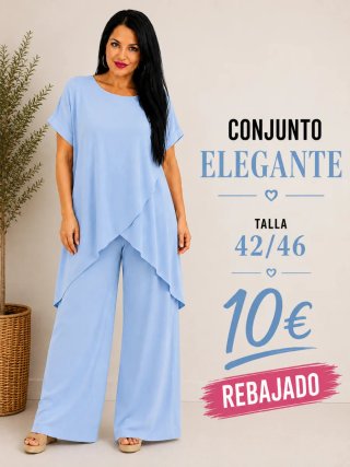 Conjunto blusón y pantalón talla 40/46