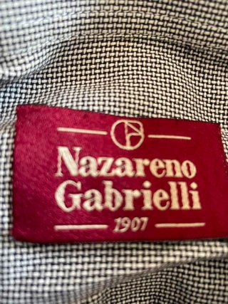 Camicia Uomo Nazareno Gabrielli Tg. 39 Grigia