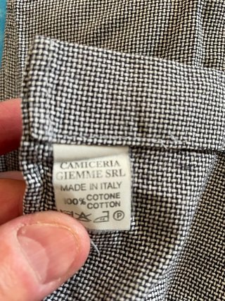 Camicia Uomo Nazareno Gabrielli Tg. 39 Grigia