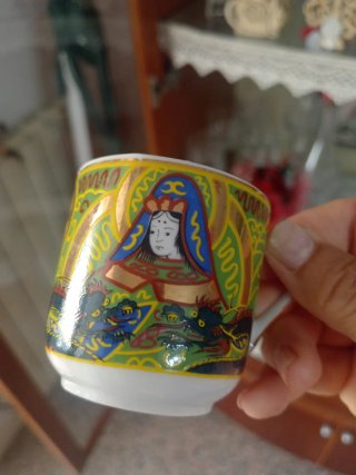 4 tazze caffè porcellana cinese