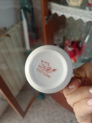 4 tazze caffè porcellana cinese