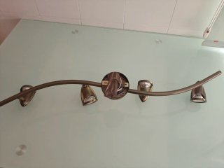 Lámpara de techo LED dorada