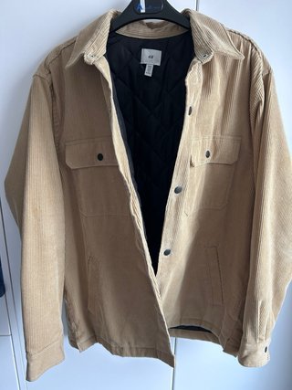 Cazadora pana H&M beige hombre