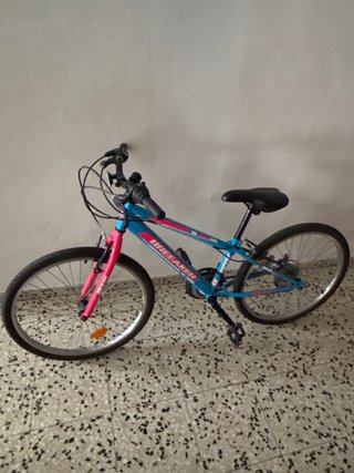 Bicicleta infantil breaker azul y rosa