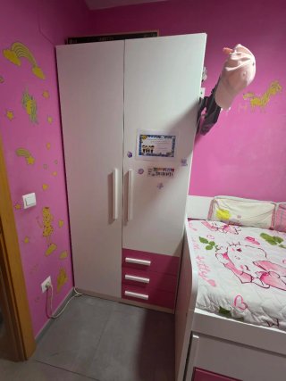 Cama nido infantil con escritorio de doble cama