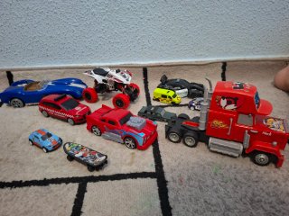 Lote coches de juguete metal y plástico