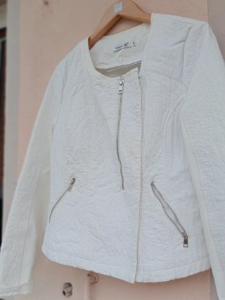 Chaqueta Laura Jo Blanca Talla XL