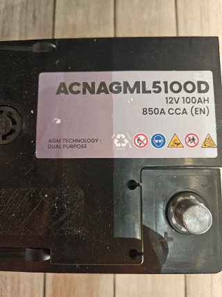 Batería AGM 12V 100Ah 850A