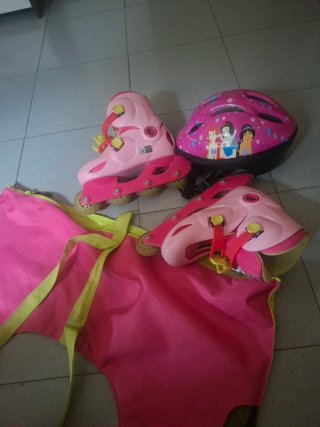 Patines rosas niña talla 32-34