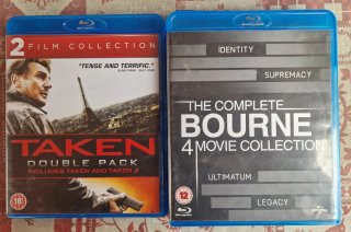 Peliculas Colección Completa Bourne y taken 1 y 2